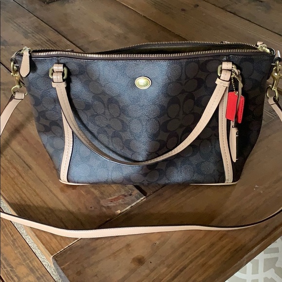 Brown Coach satchel crossbody - Picture 1 of 3